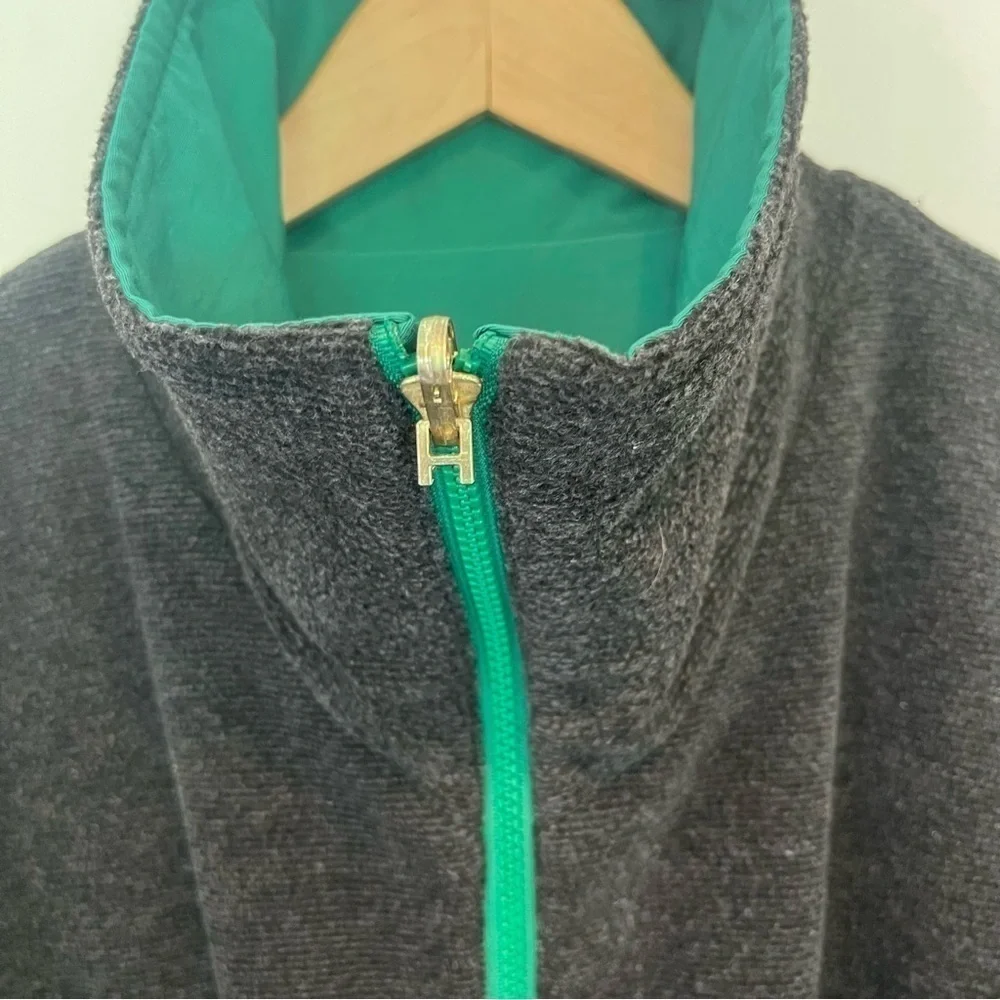 London Fog Rare Green & Black Reversible Utility‎ Jacket - Men's SZ Small